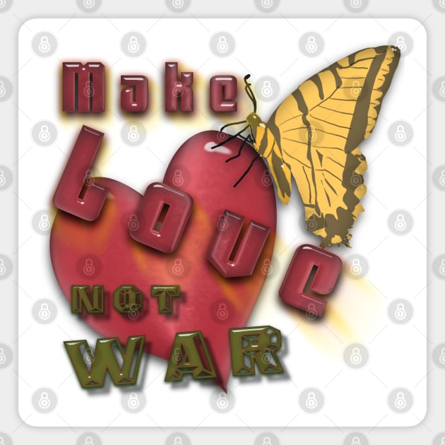 Make Love, Not War Magnet by djmrice